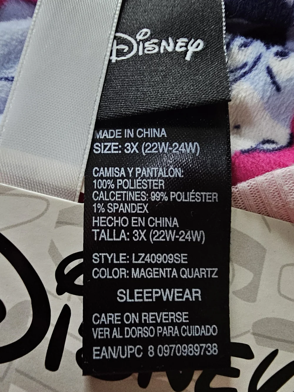Disney Pink & Light Blue Eeyore 3-Piece Pajama Set with Cozy Socks - Picture 3 of 5